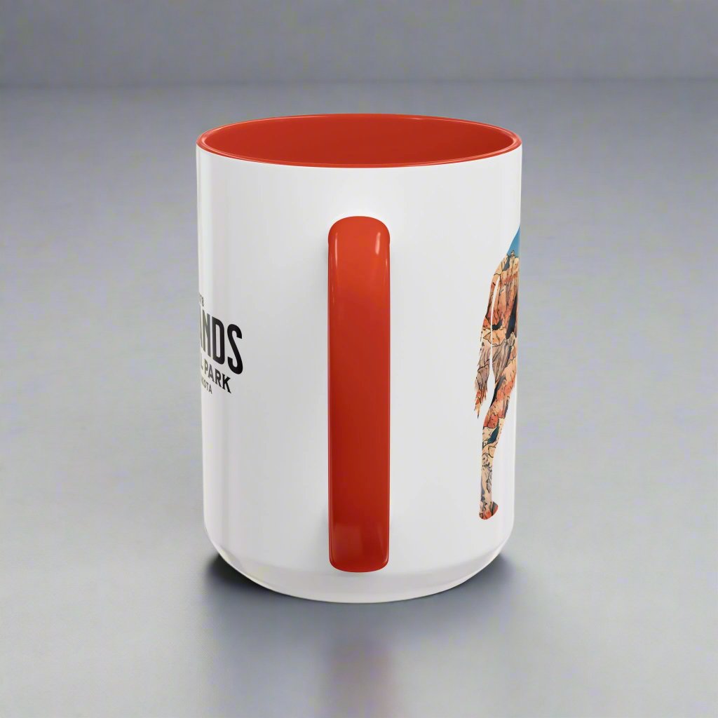 Badlands National Park Accent Coffee Mug 11oz 15oz South Dakota Buffalo Blue Black Pink Red Outdoor Inspired Printify
