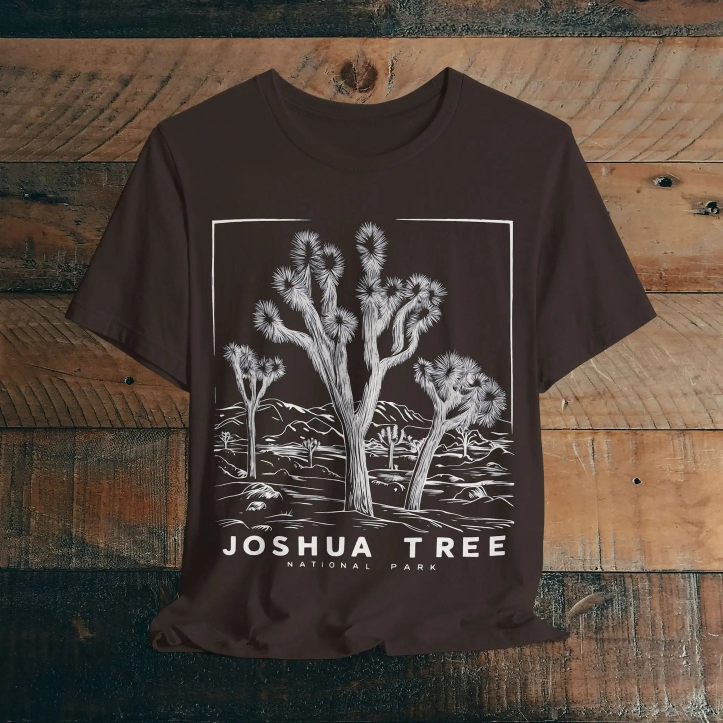 Joshua Tree National Park Unisex Fit Soft T-Shirt Desert Line Art - Park Service Apparel