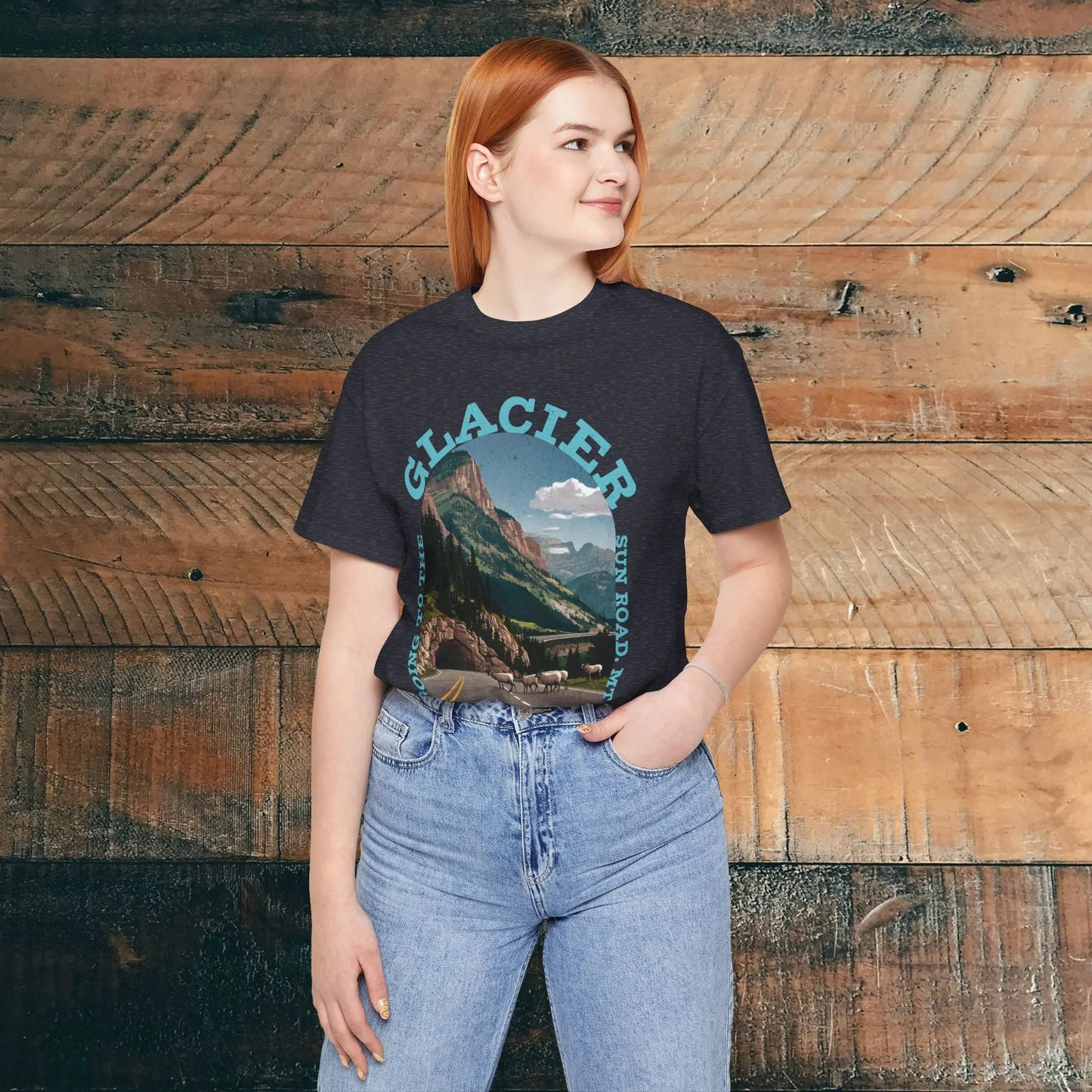 Glacier National Park Unisex Fit T-Shirt Going To The Sun Road Montana - Park Service Apparel