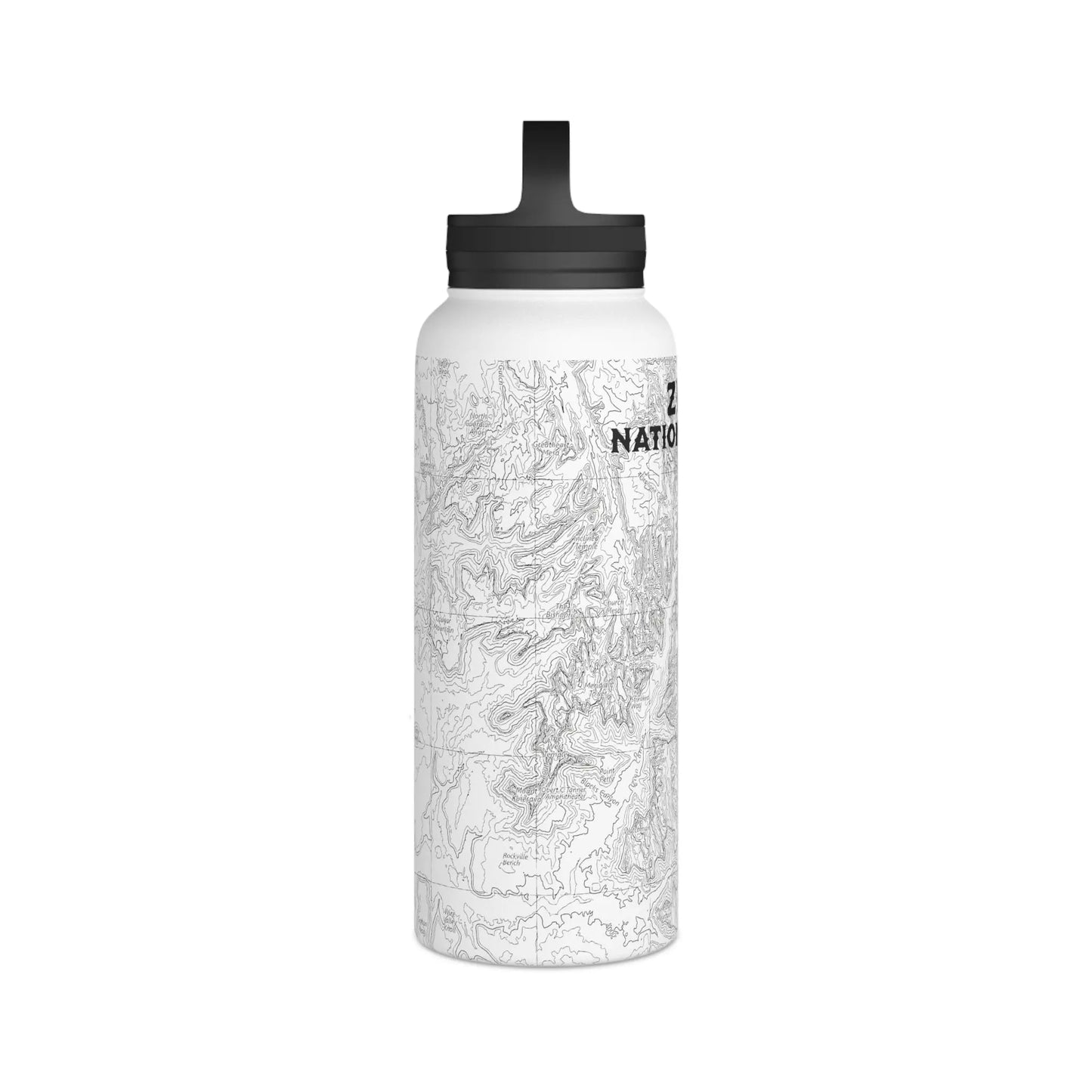 Zion National Park Insulated Stainless Steel Water Bottle (3 Sizes, 3 Lid Options) - Park Service Apparel