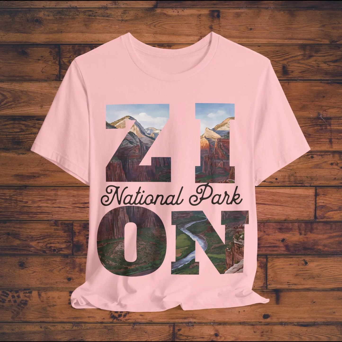 Zion National Park Unisex Fit Short Sleeve Tee Angels Landing T-Shirt - Park Service Apparel
