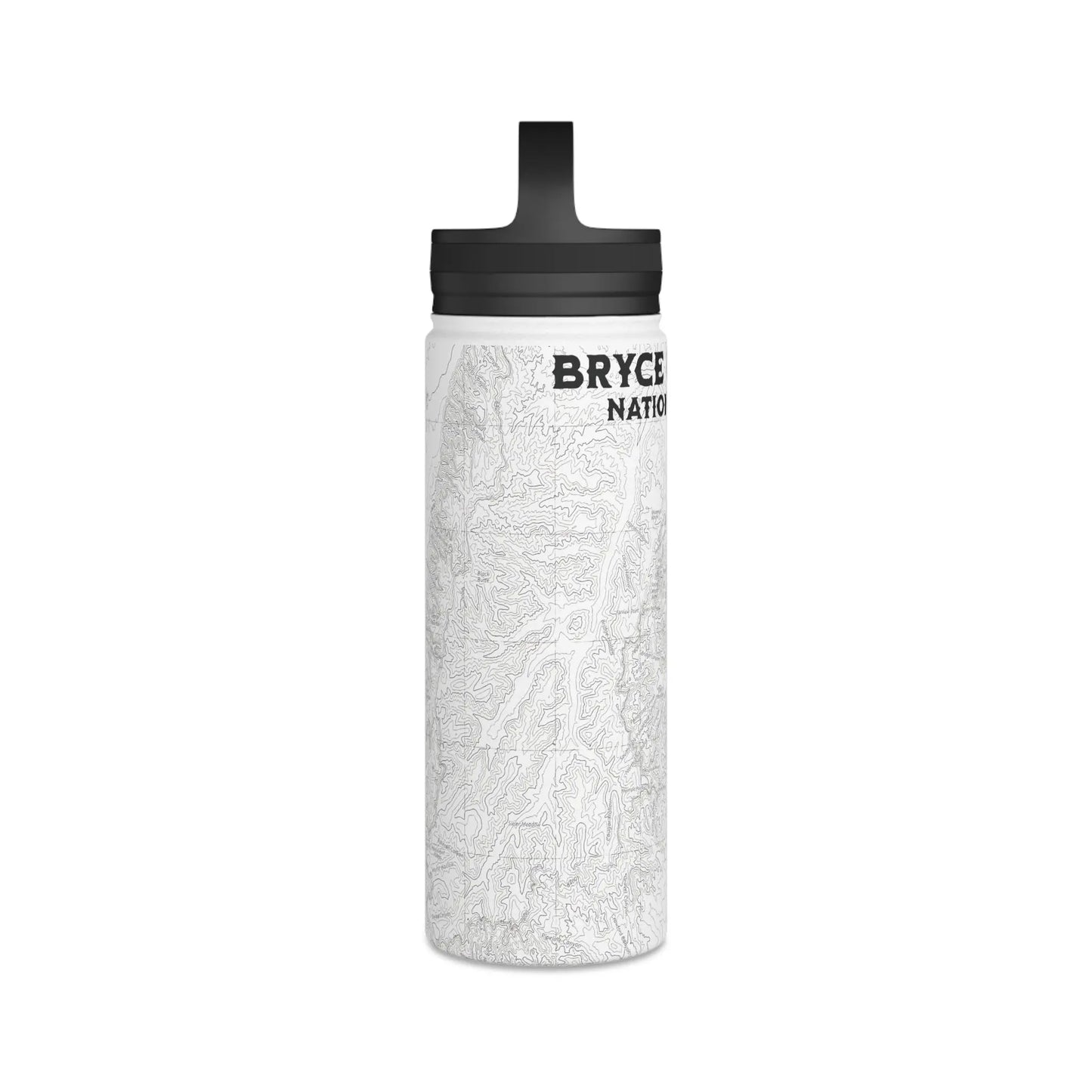 Bryce Canyon National Park Topographic Stainless Steel Water Bottle Handle Lid - Park Service Apparel