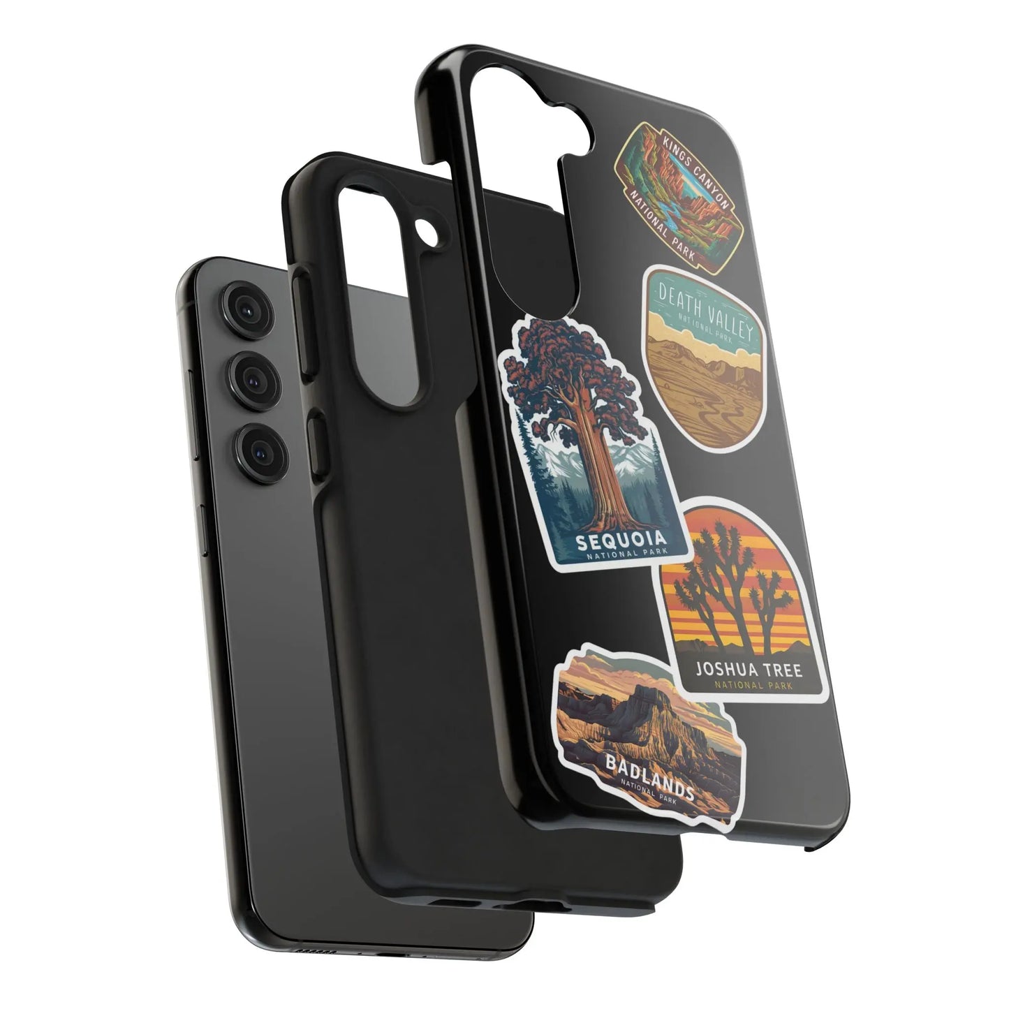 Custom National Park Sticker Style Printed Phone Case Personalize Your Phone Protector (iPhone 7-15) (Galaxy 21-24) - Park Service Apparel