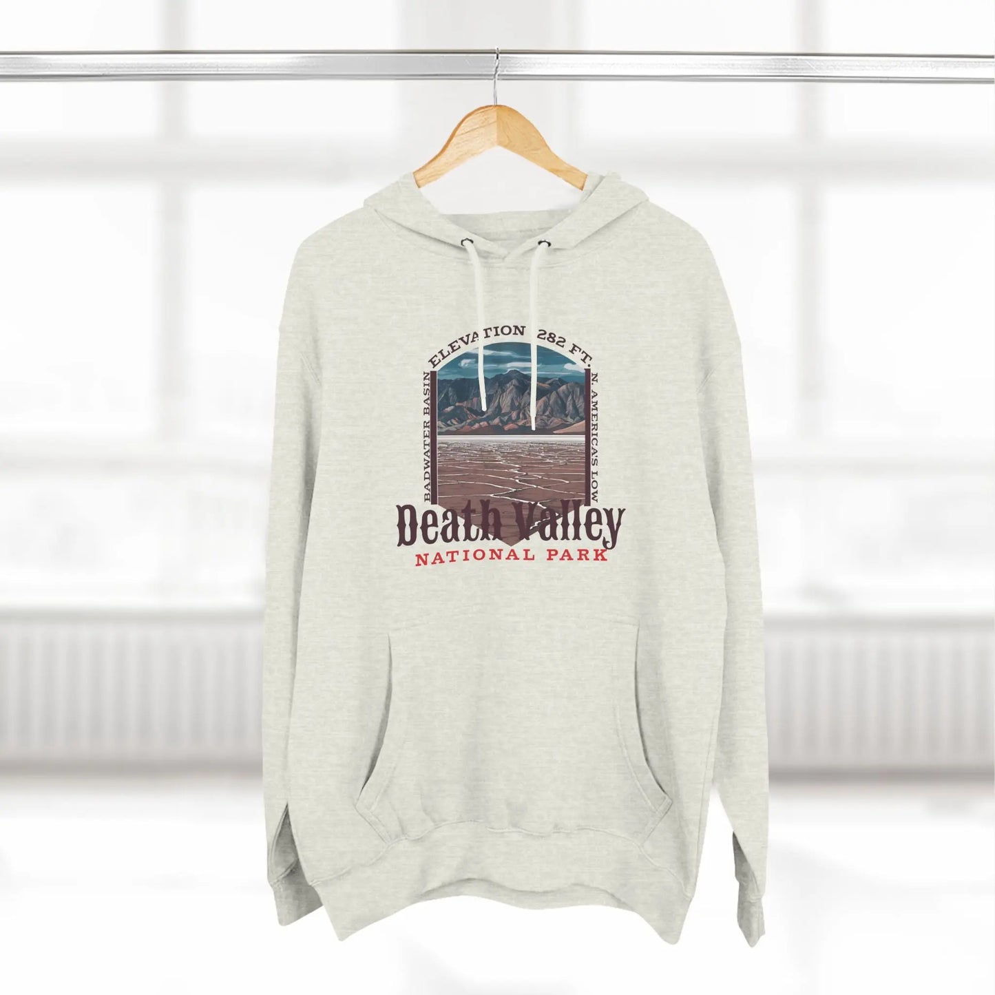 Death Valley National Park Unisex Fit Fleece Hoodie Badwater Basin - Park Service Apparel