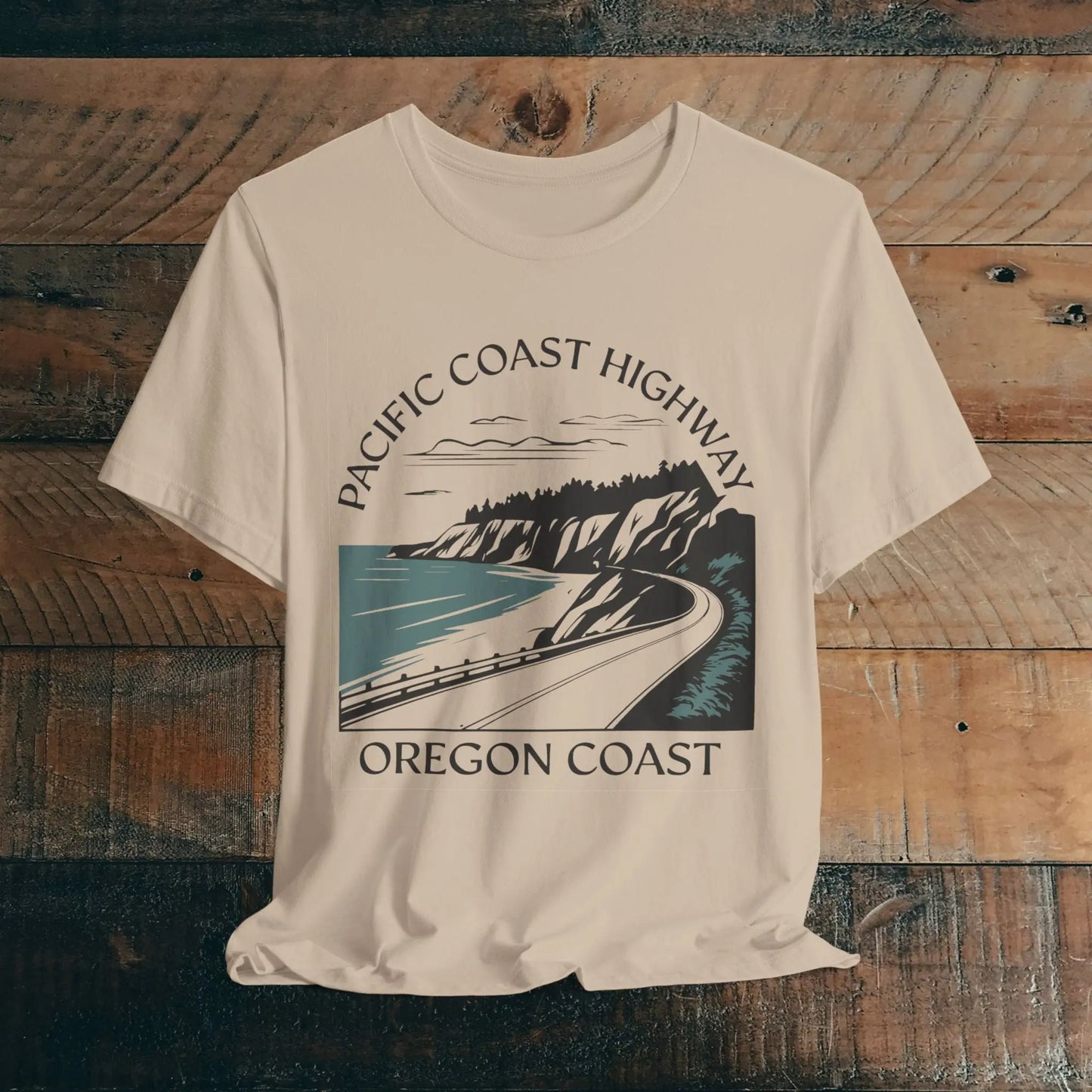 Oregon Pacific Coast Highway Unisex Fit Soft T-shirt PCH - Park Service Apparel