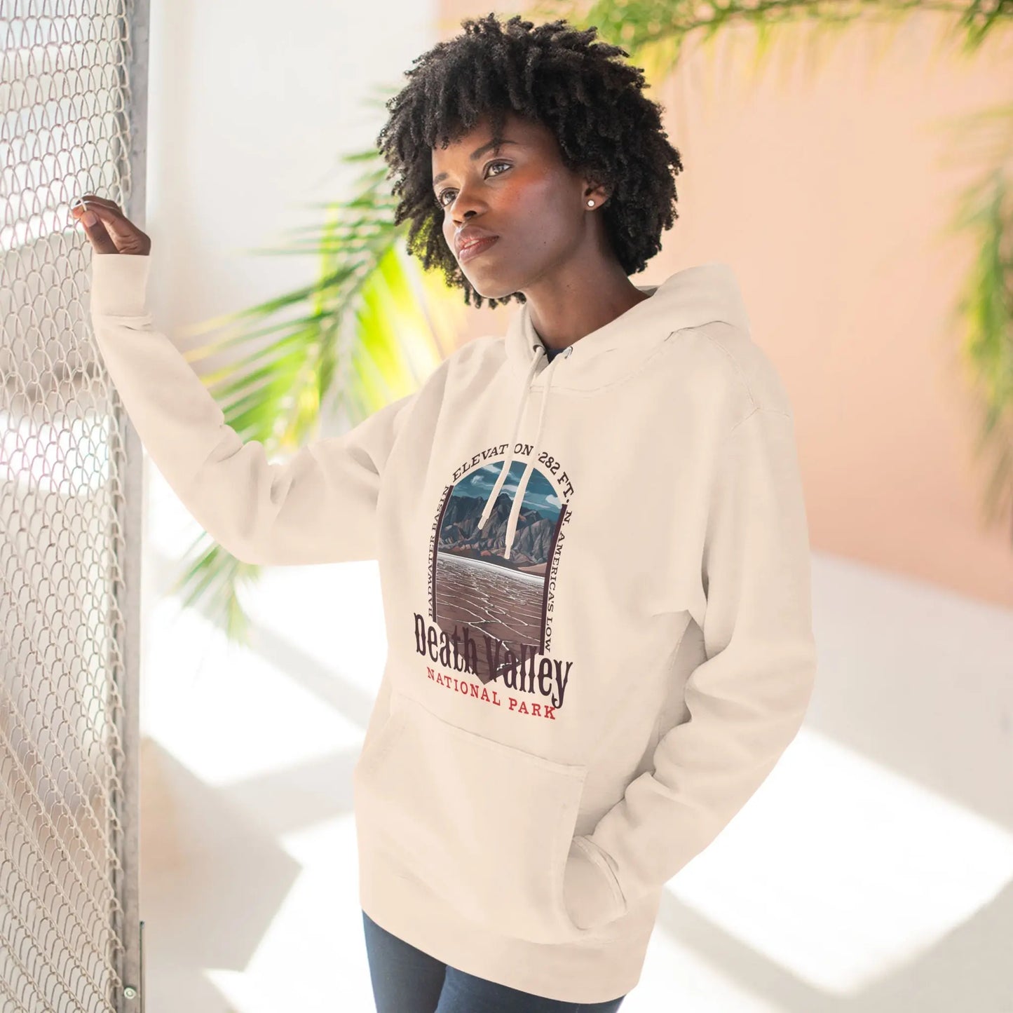Death Valley National Park Unisex Fit Fleece Hoodie Badwater Basin - Park Service Apparel