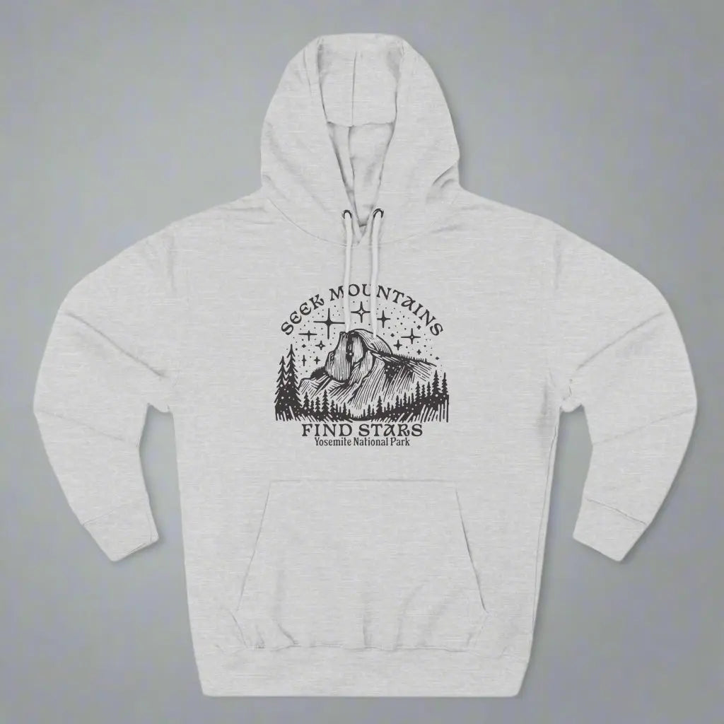 Seek Mountains Find Stars Yosemite National Park Fleece Hoodie - Park Service Apparel