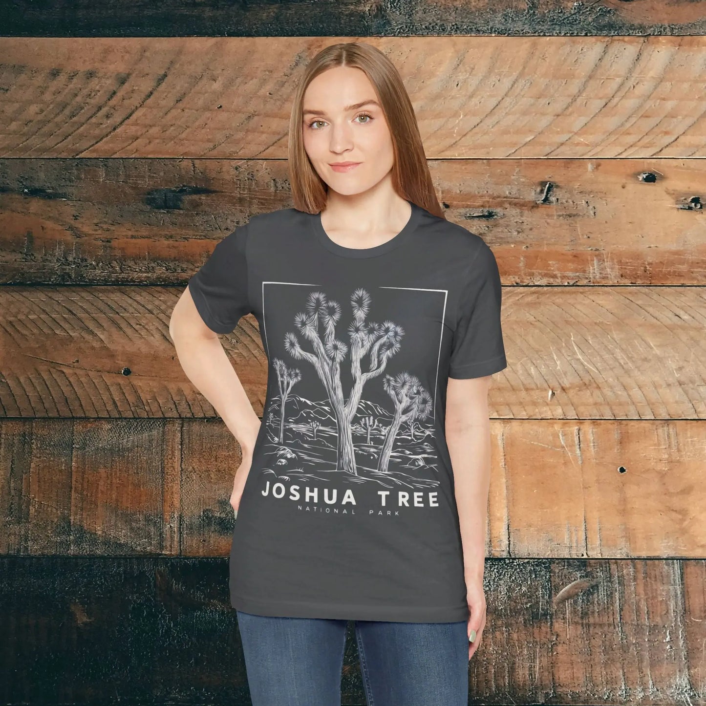Joshua Tree National Park Unisex Fit Soft T-Shirt Desert Line Art - Park Service Apparel