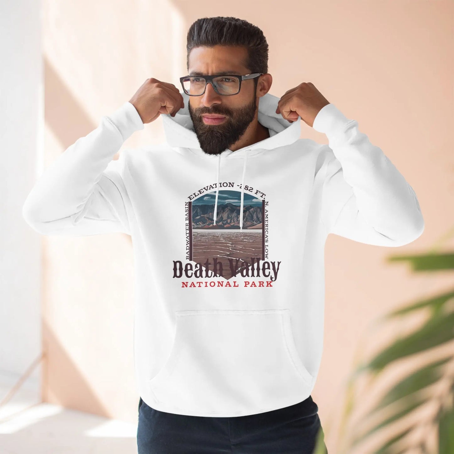 Death Valley National Park Unisex Fit Fleece Hoodie Badwater Basin - Park Service Apparel
