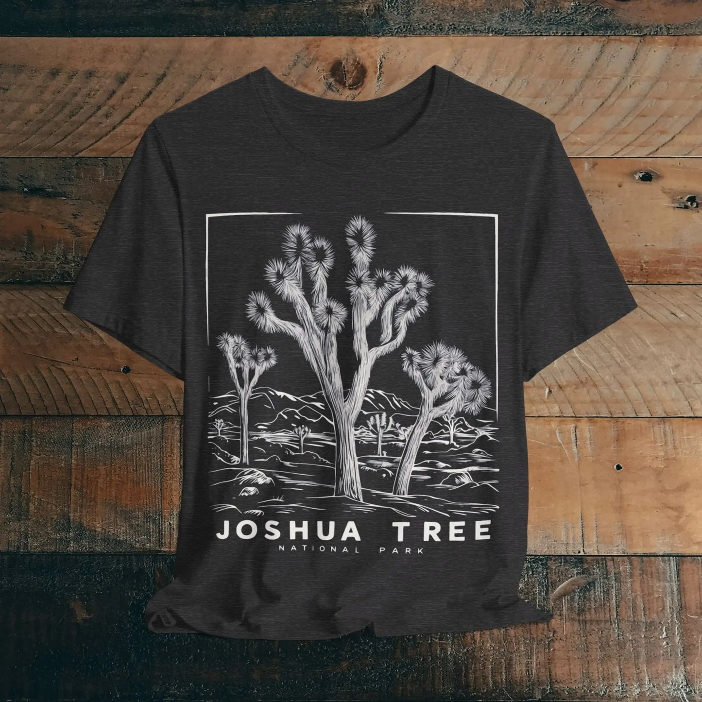 Joshua Tree National Park Unisex Fit Soft T-Shirt Desert Line Art - Park Service Apparel