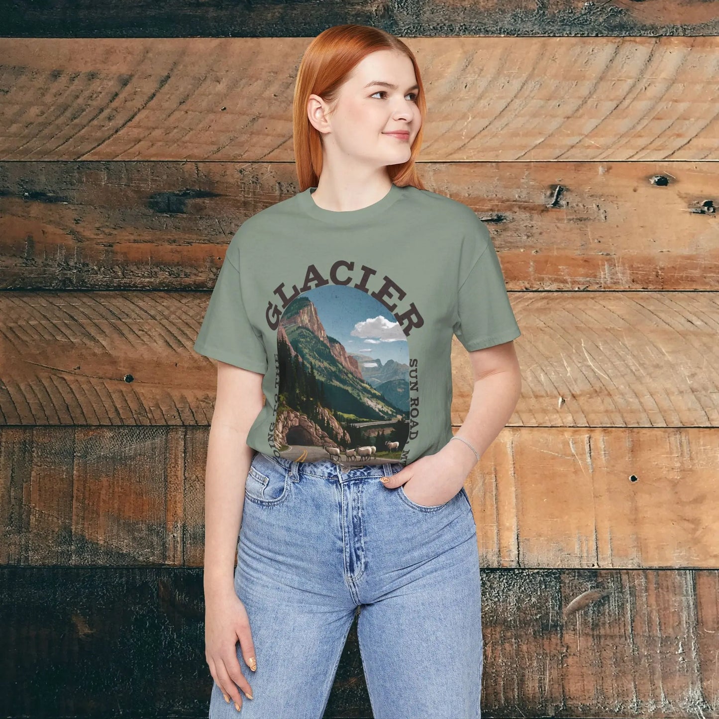 Glacier National Park Unisex Fit T-Shirt Going To The Sun Road Montana - Park Service Apparel
