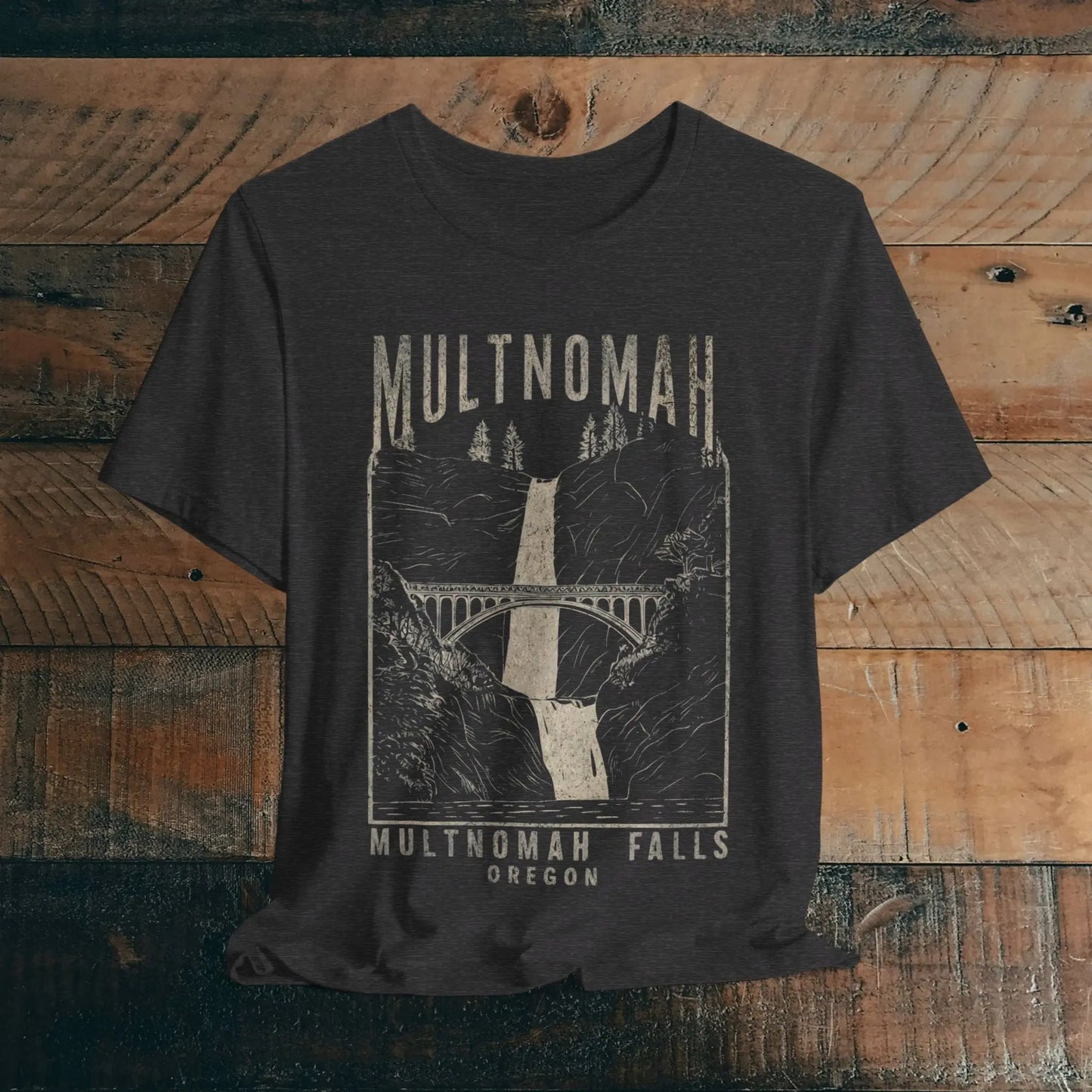 Multnomah Falls Oregon Unisex Fit Soft T-shirt - Park Service Apparel