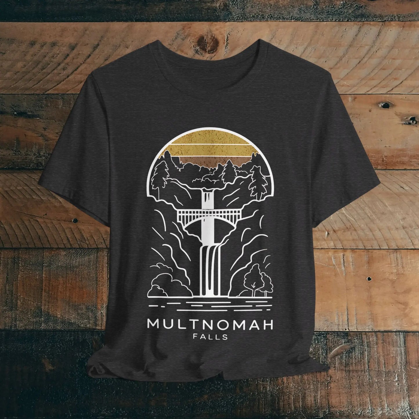 Multnomah Falls Oregon Unisex Fit Soft T-shirt River Gorge - Park Service Apparel
