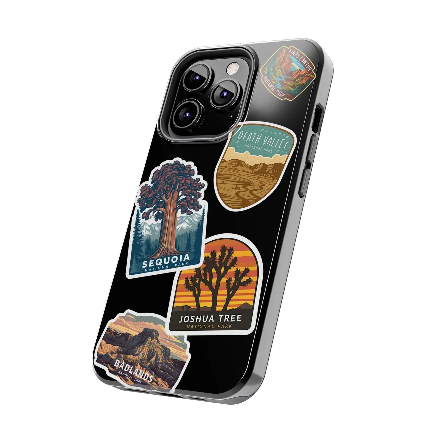 Custom National Park Sticker Style Printed Phone Case Personalize Your Phone Protector (iPhone 7-15) (Galaxy 21-24) - Park Service Apparel
