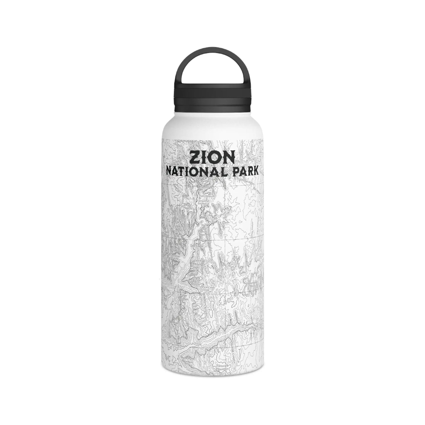 Zion National Park Insulated Stainless Steel Water Bottle (3 Sizes, 3 Lid Options) - Park Service Apparel