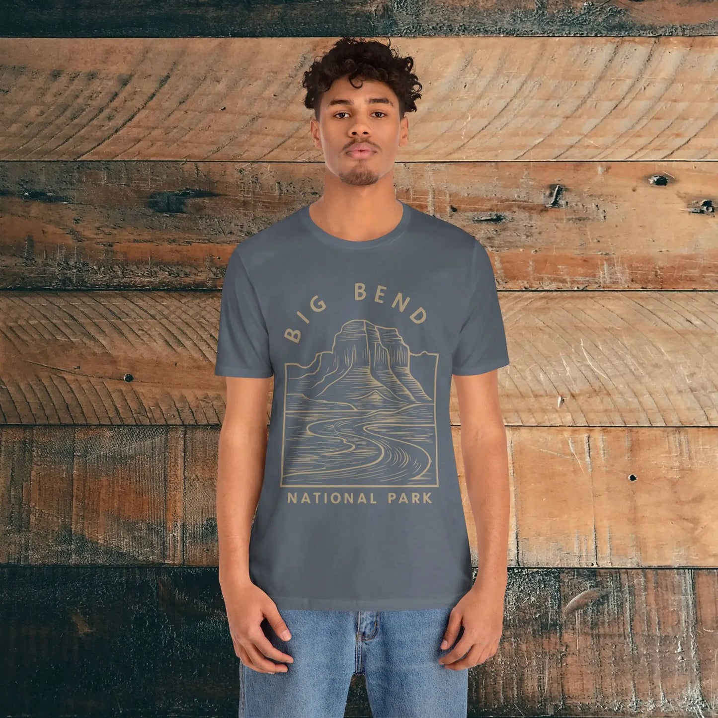 Big Bend National Park Unisex Fit Soft T-Shirt Curving River - Park Service Apparel