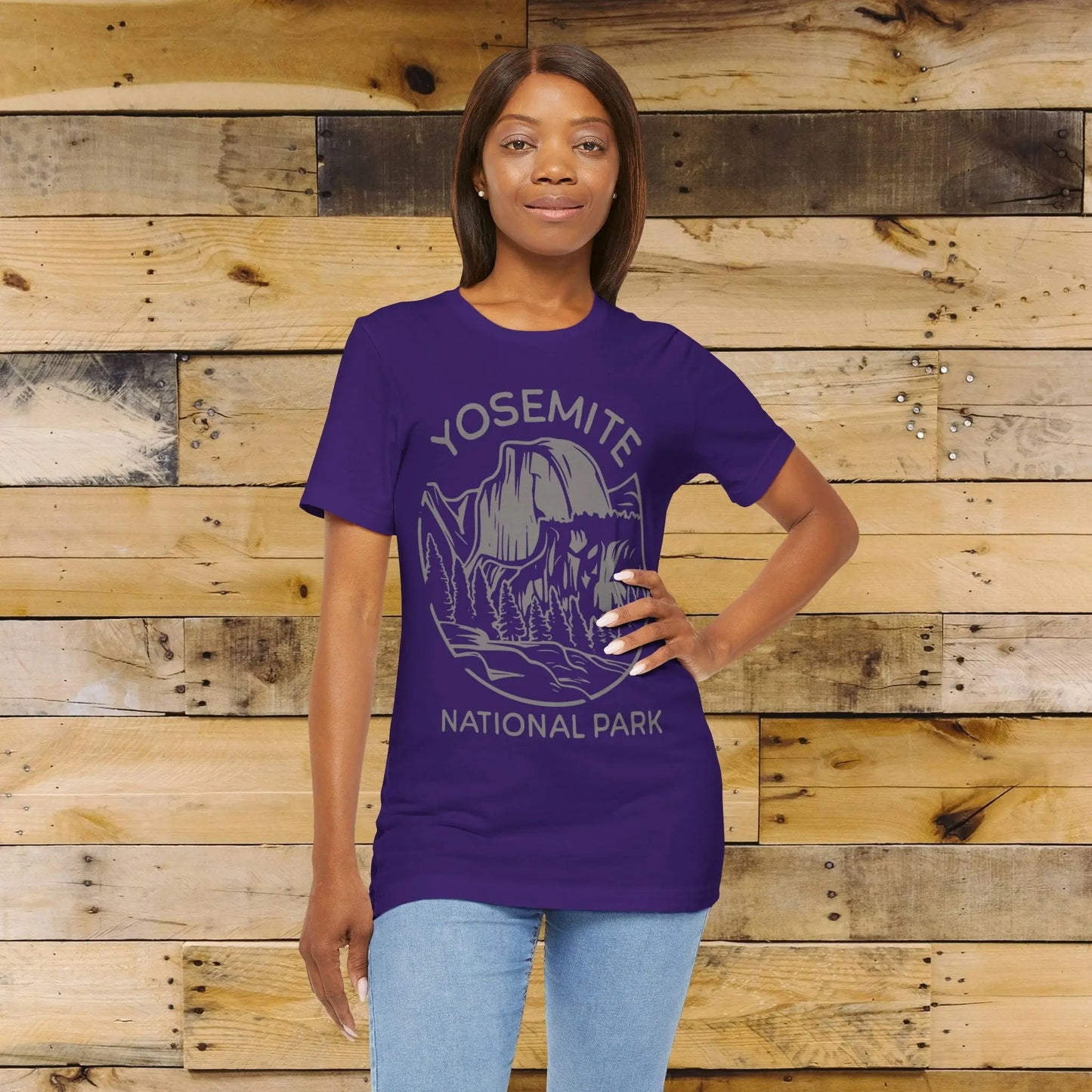 Yosemite National Park Valley Half Dome Art Unisex Fit Soft T-Shirt - Park Service Apparel