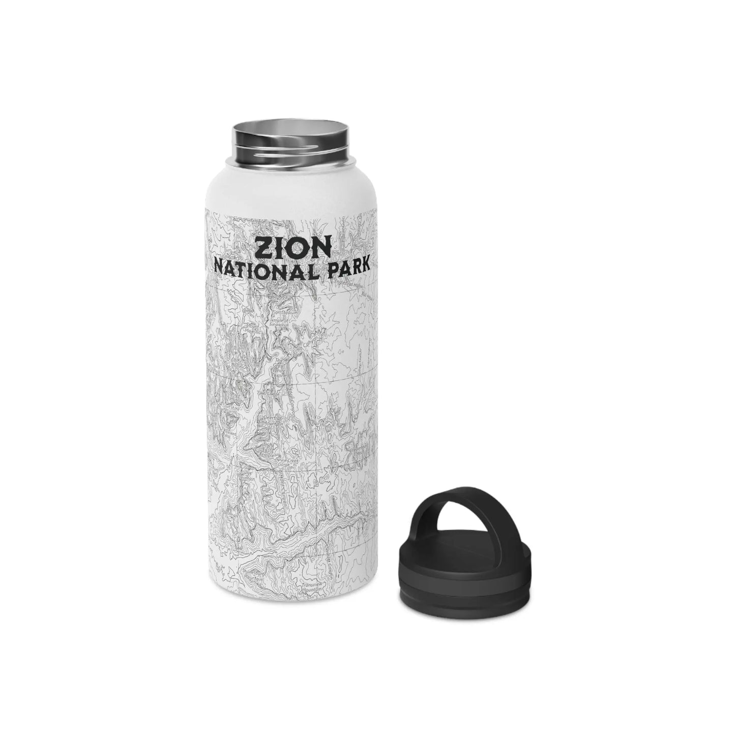 Zion National Park Insulated Stainless Steel Water Bottle (3 Sizes, 3 Lid Options) - Park Service Apparel