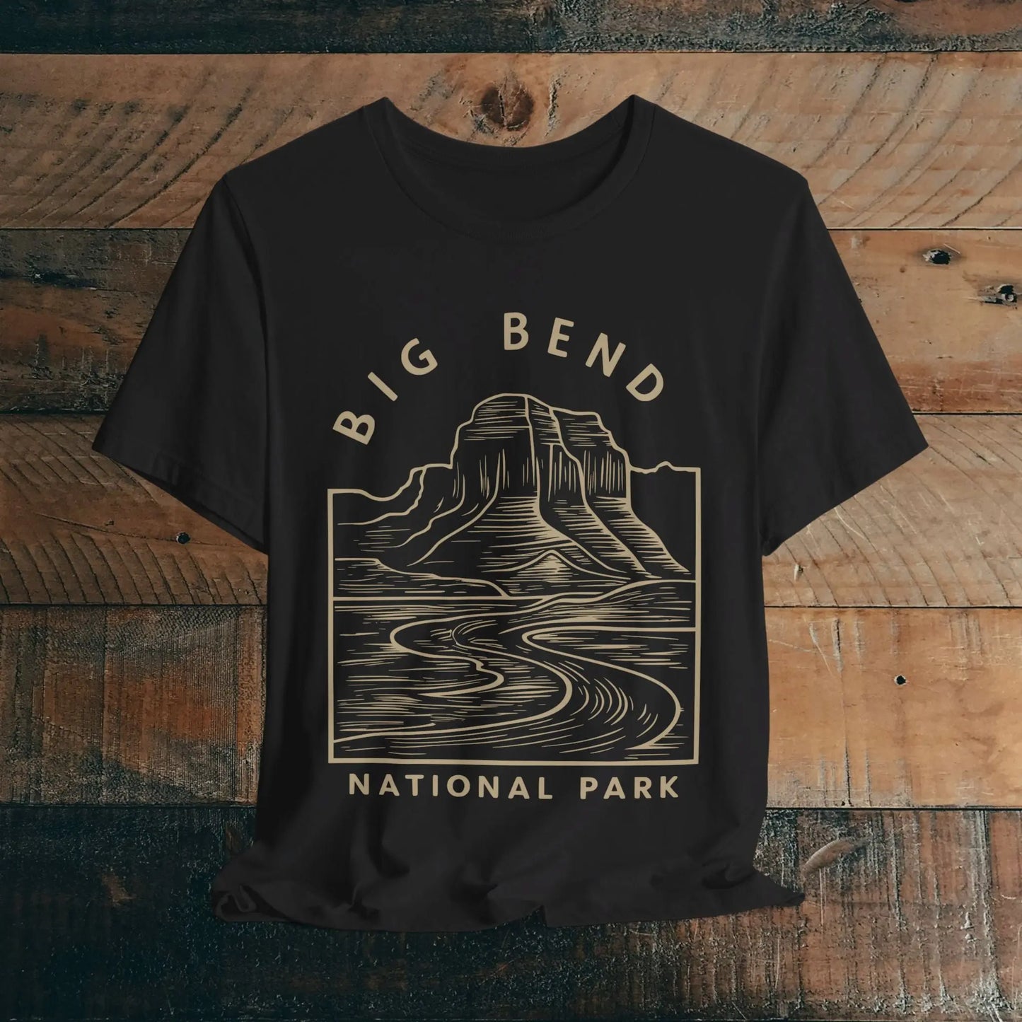 Big Bend National Park Unisex Fit Soft T-Shirt Curving River - Park Service Apparel