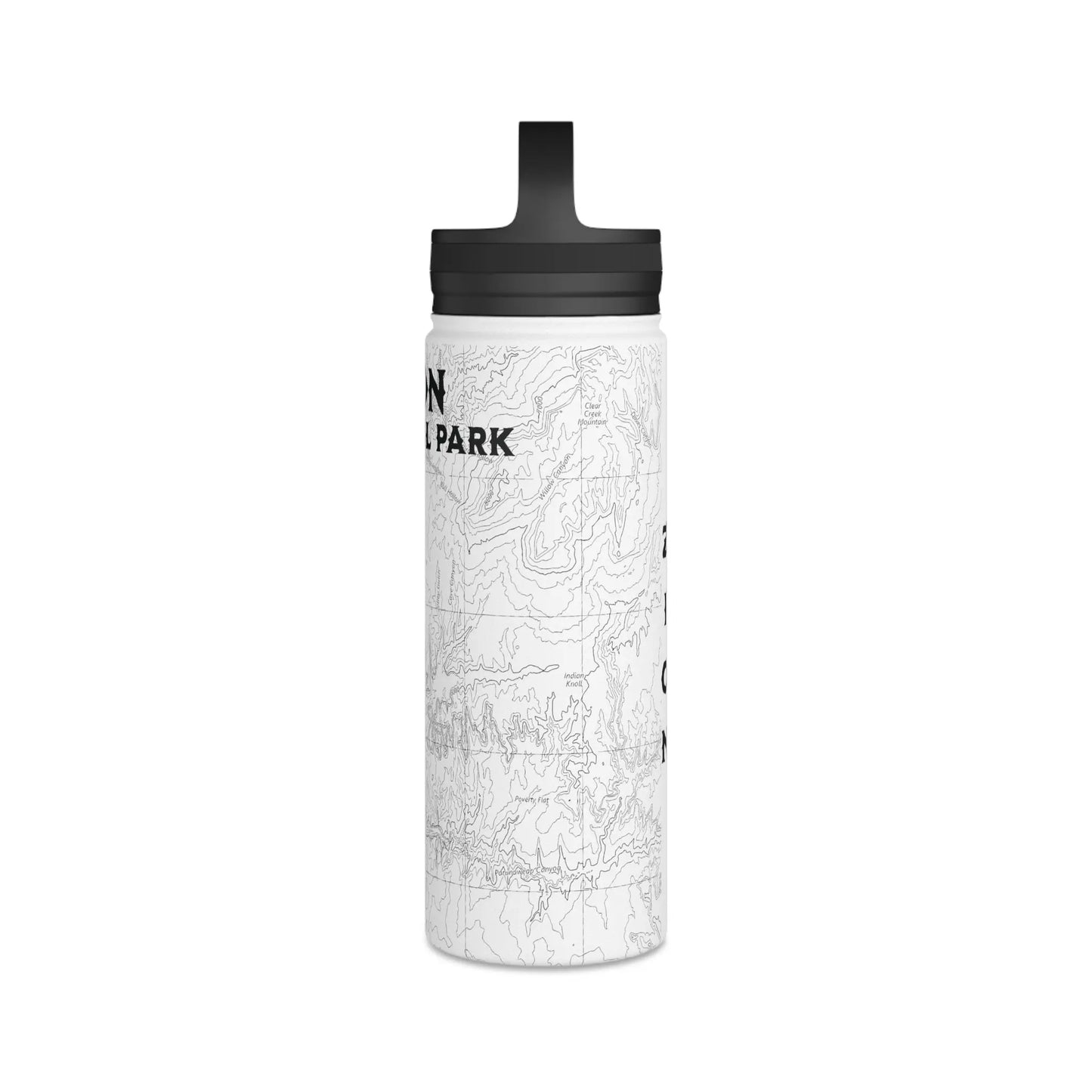 Zion National Park Insulated Stainless Steel Water Bottle (3 Sizes, 3 Lid Options) - Park Service Apparel