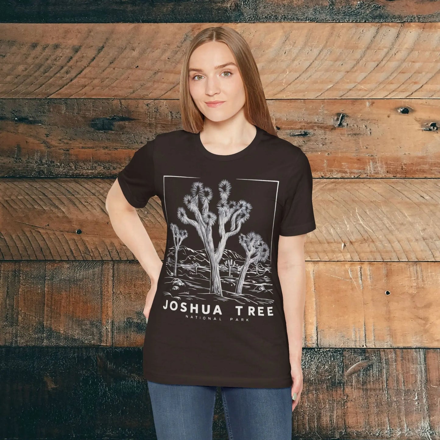 Joshua Tree National Park Unisex Fit Soft T-Shirt Desert Line Art - Park Service Apparel