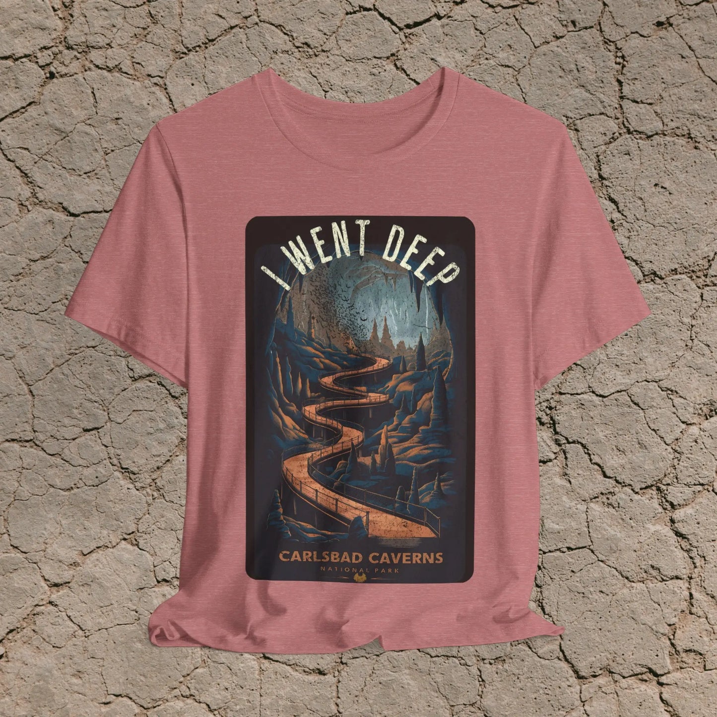 Carlsbad Caverns National Park Unisex T-shirt Soft Cotton Tee I Went Deep Cave - Park Service Apparel