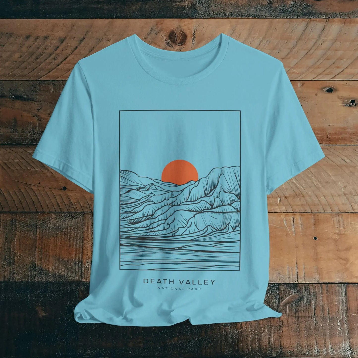 Death Valley National Park Desert Line Art Unisex Fit Soft T-Shirt - Park Service Apparel
