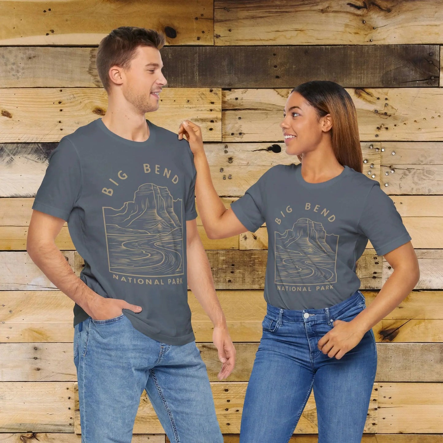 Big Bend National Park Unisex Fit Soft T-Shirt Curving River - Park Service Apparel
