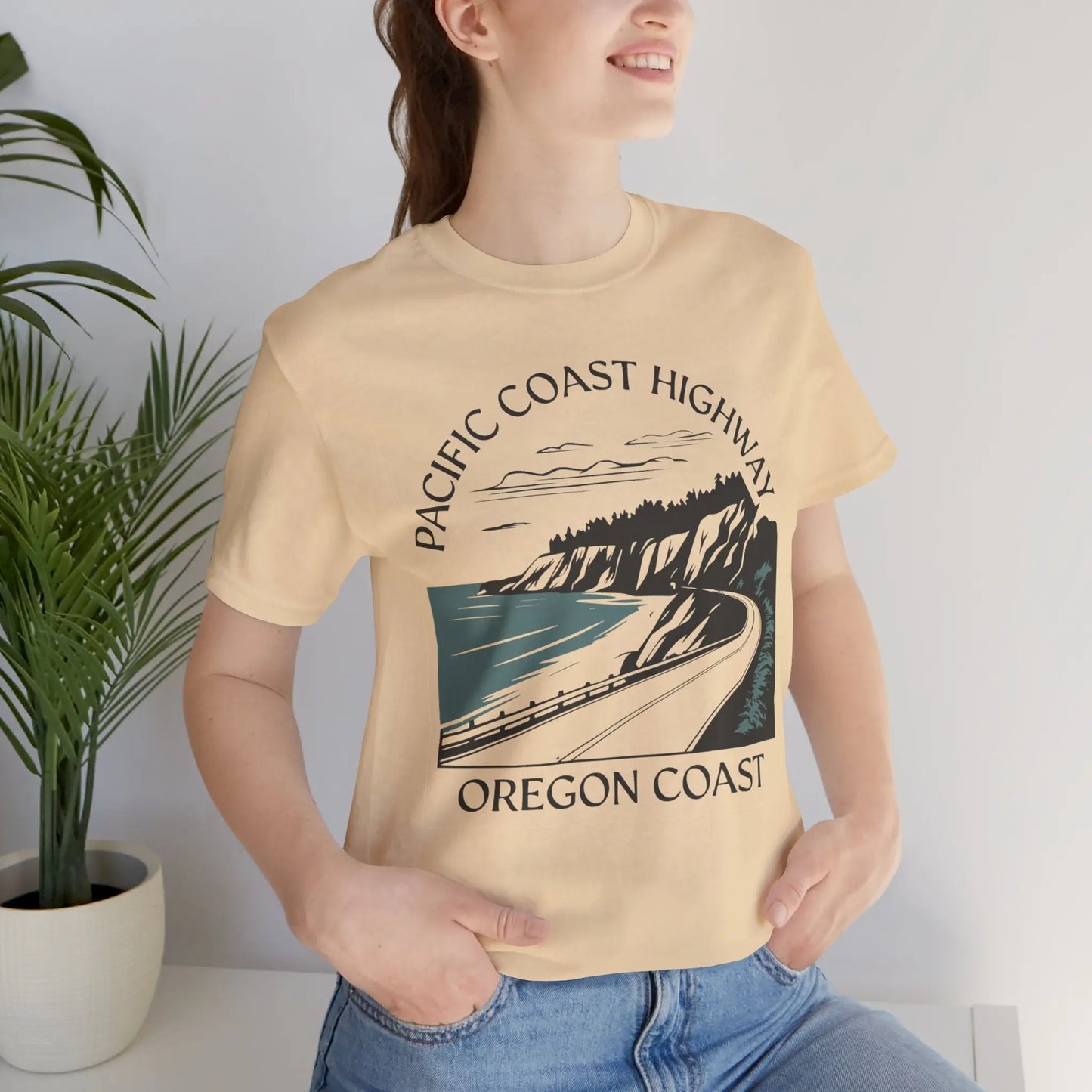 Oregon Pacific Coast Highway Unisex Fit Soft T-shirt PCH - Park Service Apparel
