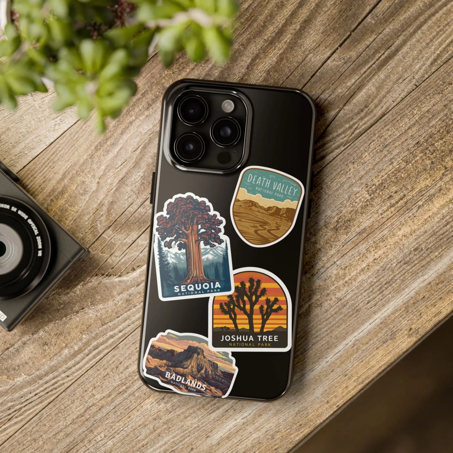 Custom National Park Sticker Style Printed Phone Case Personalize Your Phone Protector (iPhone 7-15) (Galaxy 21-24) - Park Service Apparel