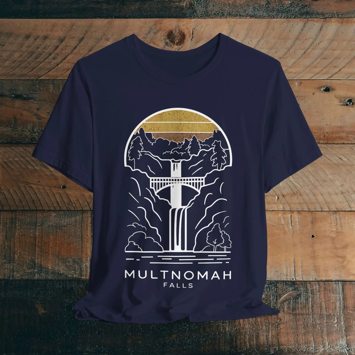Multnomah Falls Oregon Unisex Fit Soft T-shirt River Gorge - Park Service Apparel
