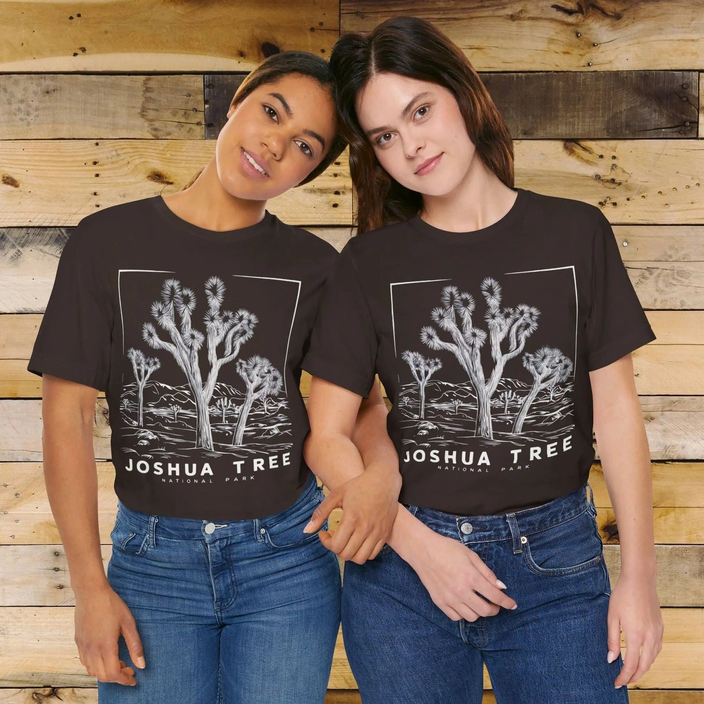 Joshua Tree National Park Unisex Fit Soft T-Shirt Desert Line Art - Park Service Apparel