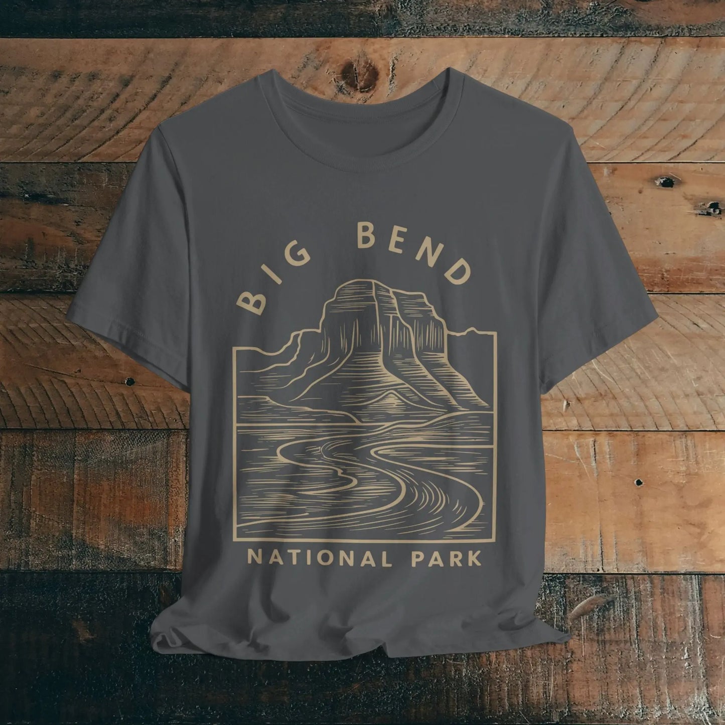 Big Bend National Park Unisex Fit Soft T-Shirt Curving River - Park Service Apparel