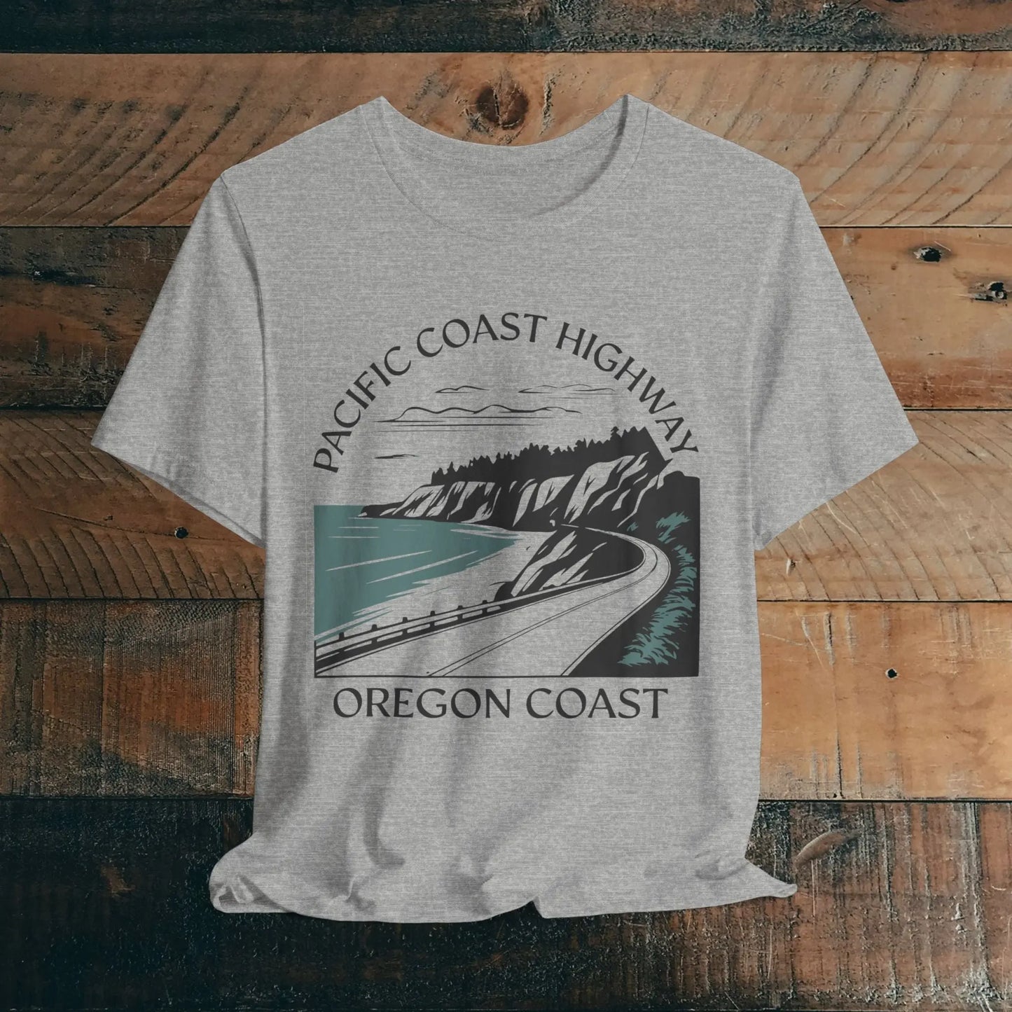 Oregon Pacific Coast Highway Unisex Fit Soft T-shirt PCH - Park Service Apparel