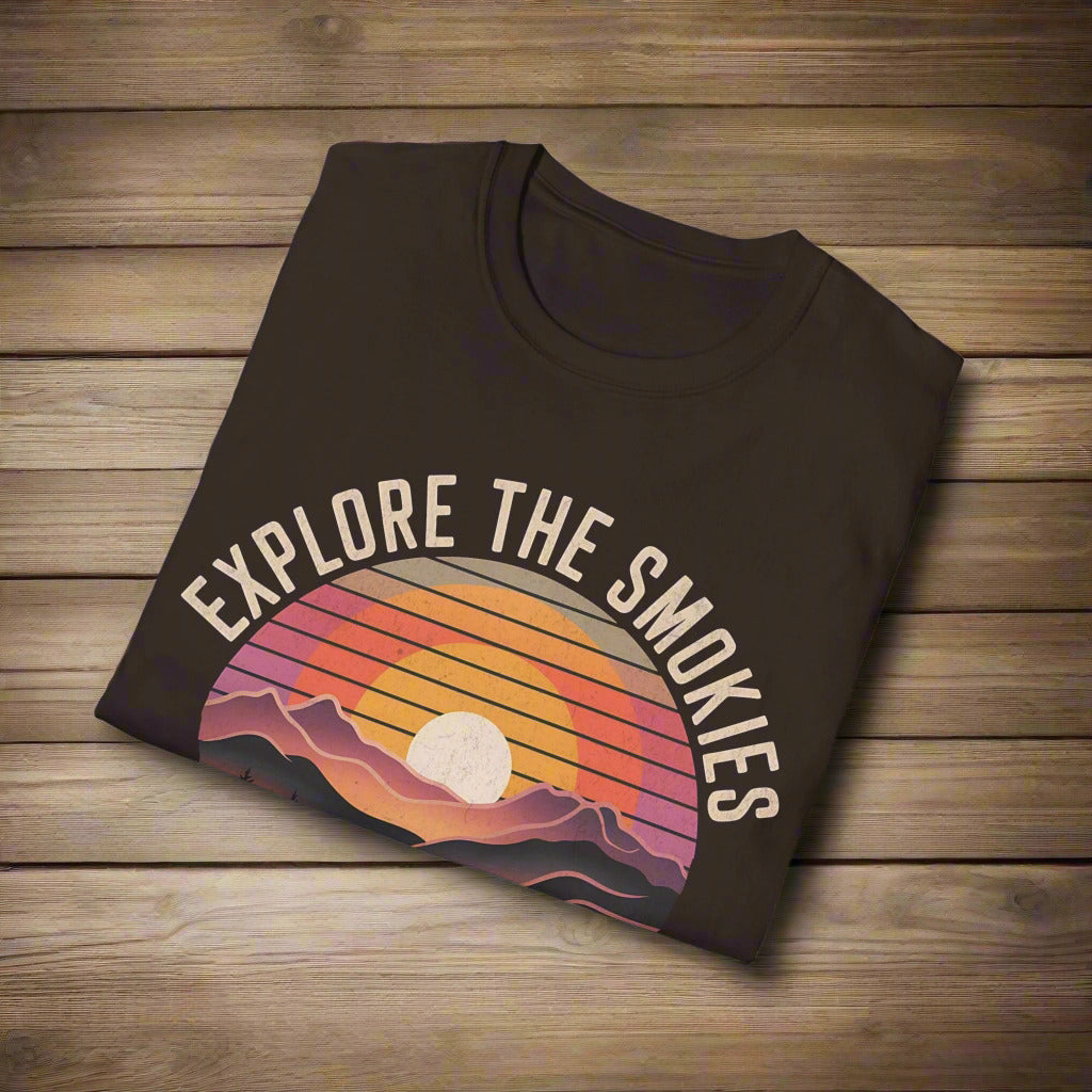 Explore the Smokies Great Smoky Mountains National Park Unisex Fit Soft T-Shirt Printify