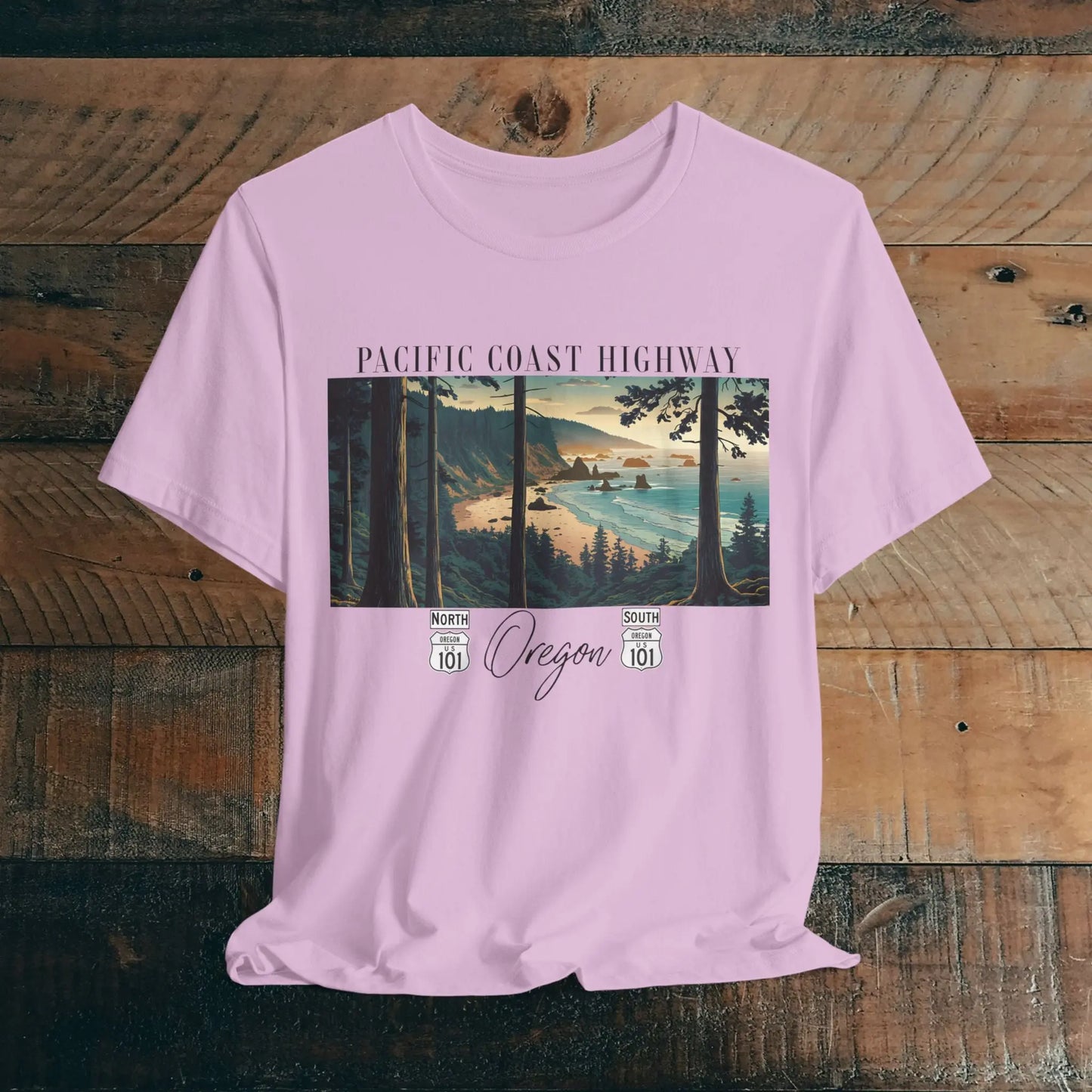 Oregon Coast Highway 101 Pacific Coast Highway Unisex Fit T-shirt PCH Tee - Park Service Apparel