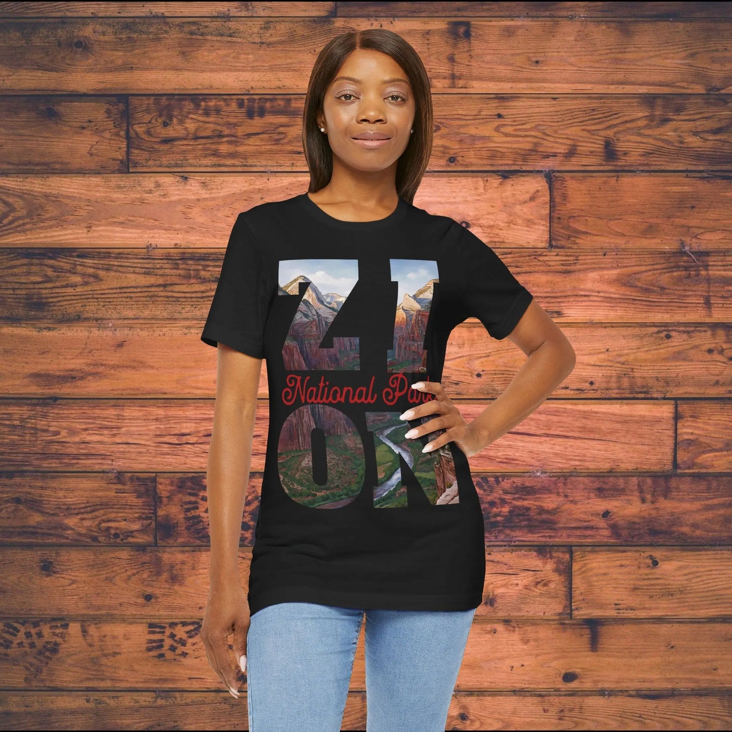 Zion National Park Unisex Fit Short Sleeve Tee Angels Landing T-Shirt - Park Service Apparel