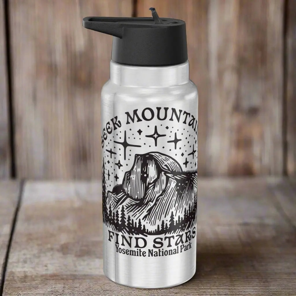 Yosemite National Park Insulated Water Bottle Tumbler 32oz Seek The Stars - Park Service Apparel