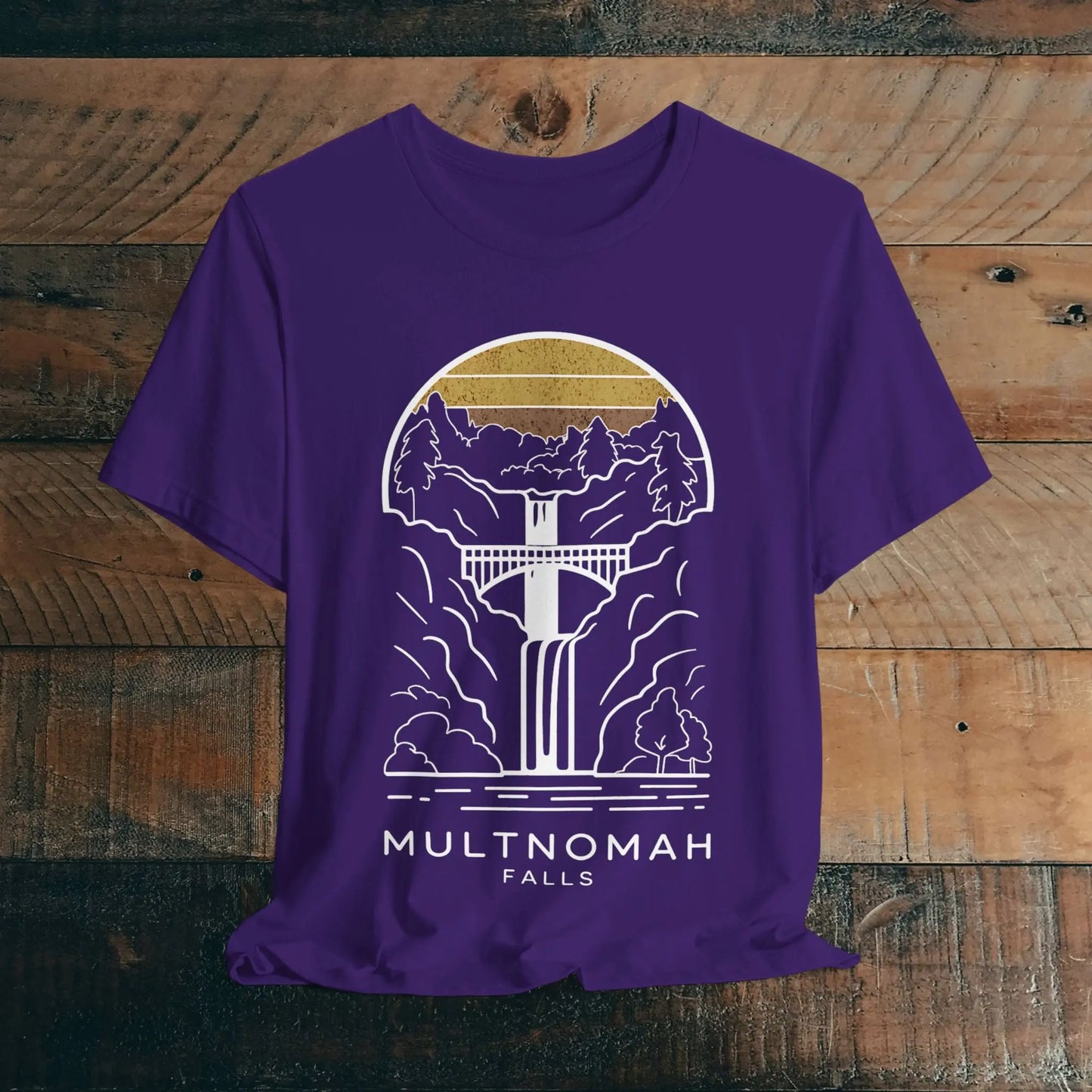 Multnomah Falls Oregon Unisex Fit Soft T-shirt River Gorge - Park Service Apparel