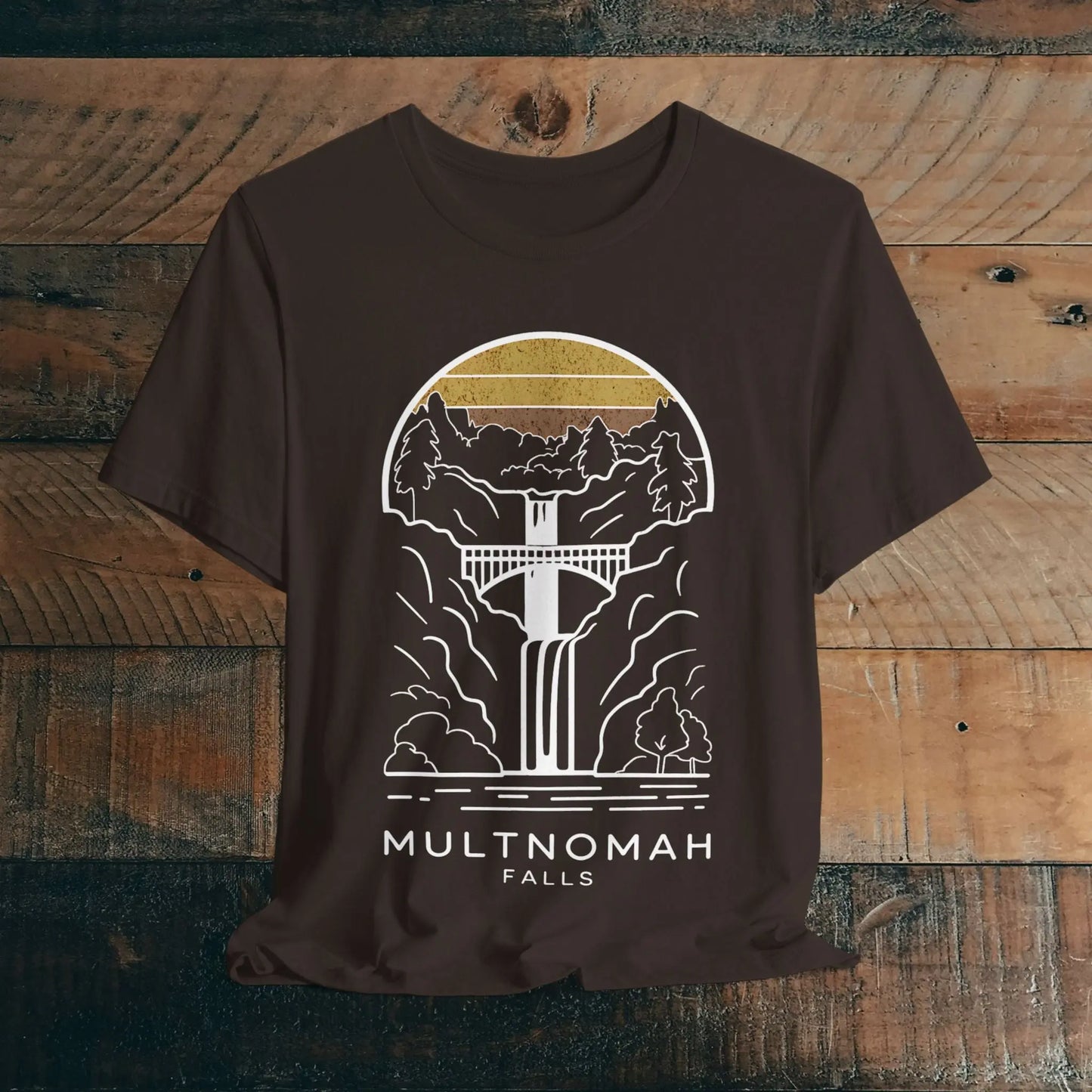 Multnomah Falls Oregon Unisex Fit Soft T-shirt River Gorge - Park Service Apparel