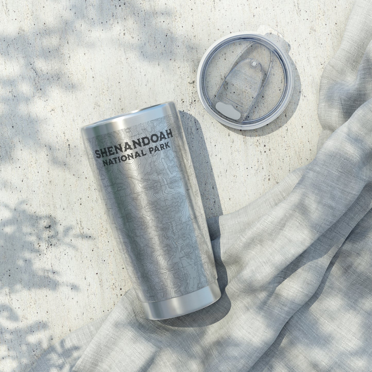 Shenandoah National Park Topographic Insulated Tumbler 20oz USGS Virginia Topo Map Coffee Cup On The Go
