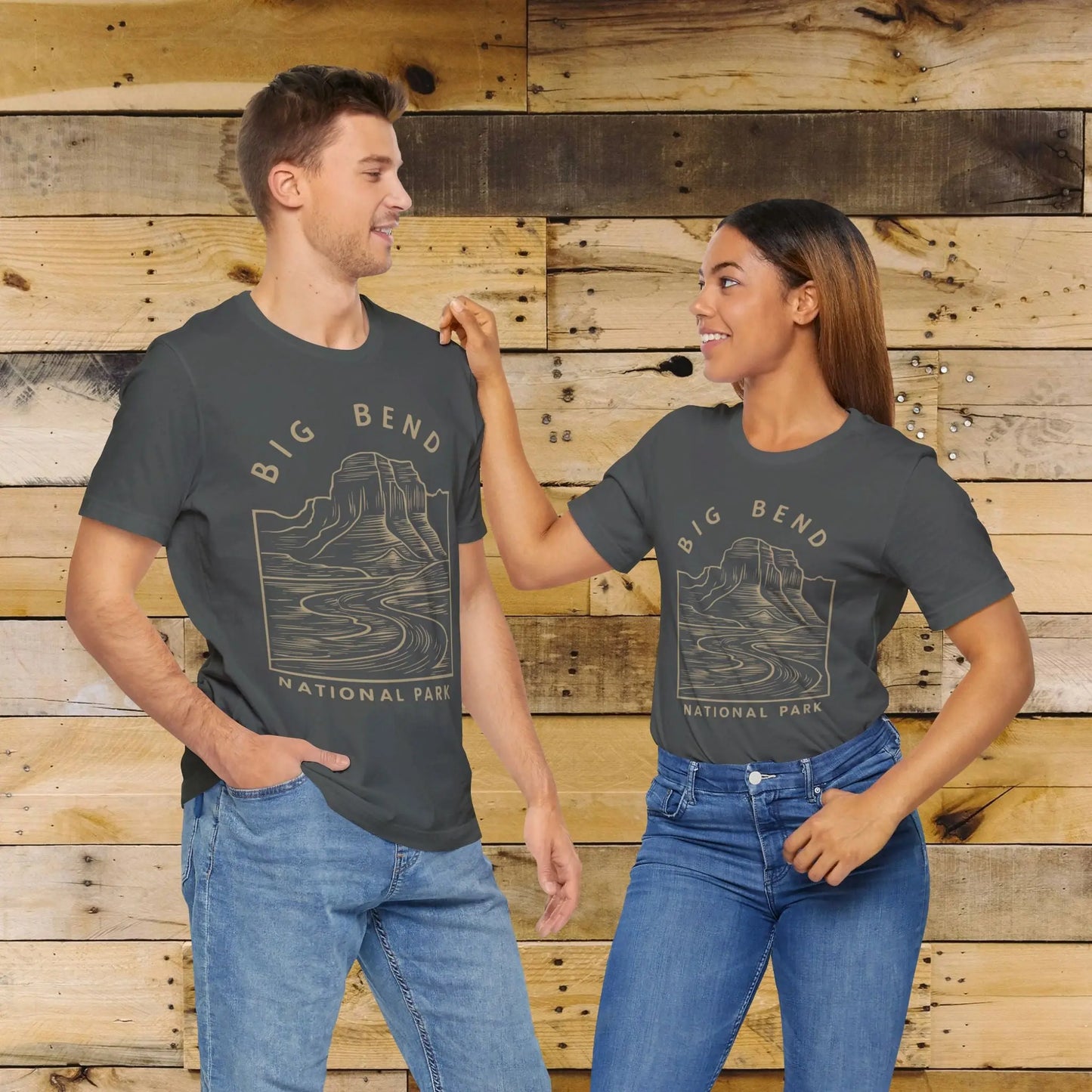 Big Bend National Park Unisex Fit Soft T-Shirt Curving River - Park Service Apparel