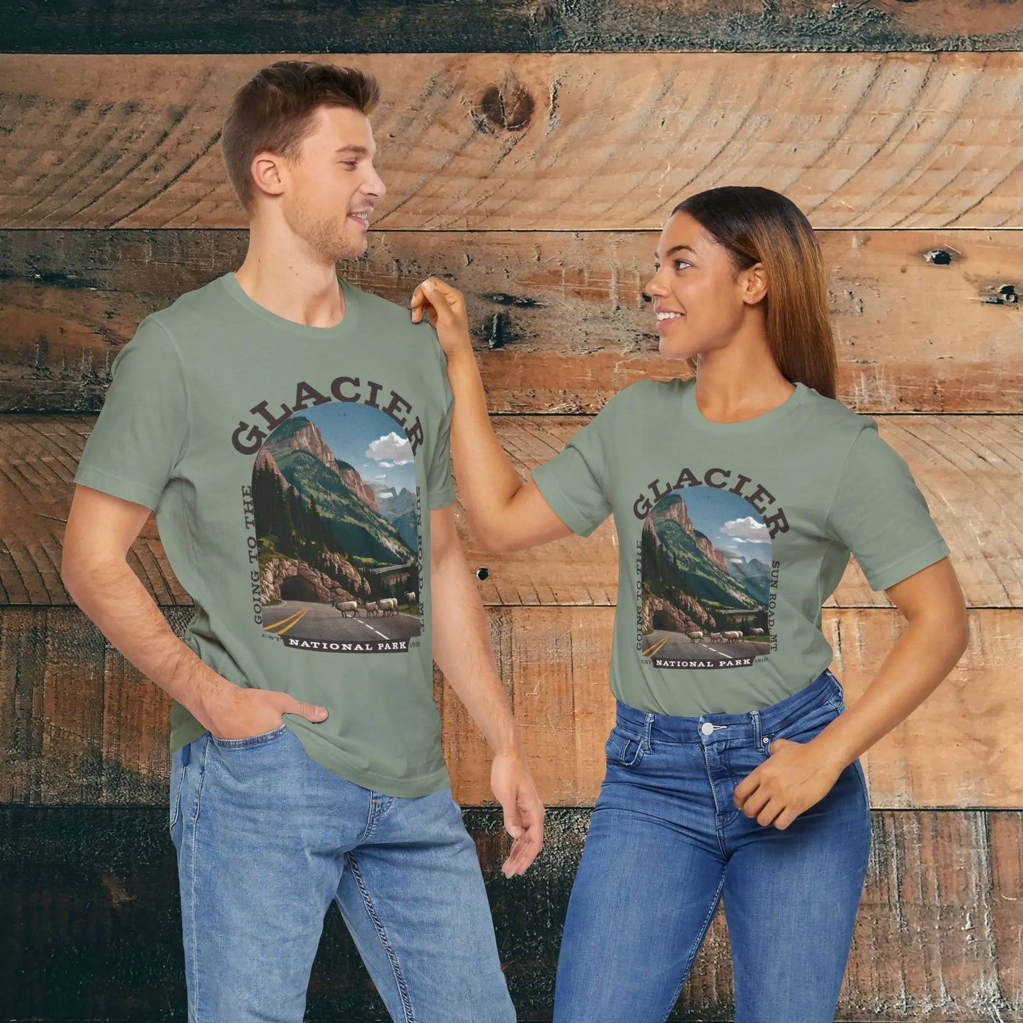 Glacier National Park Unisex Fit T-Shirt Going To The Sun Road Montana - Park Service Apparel