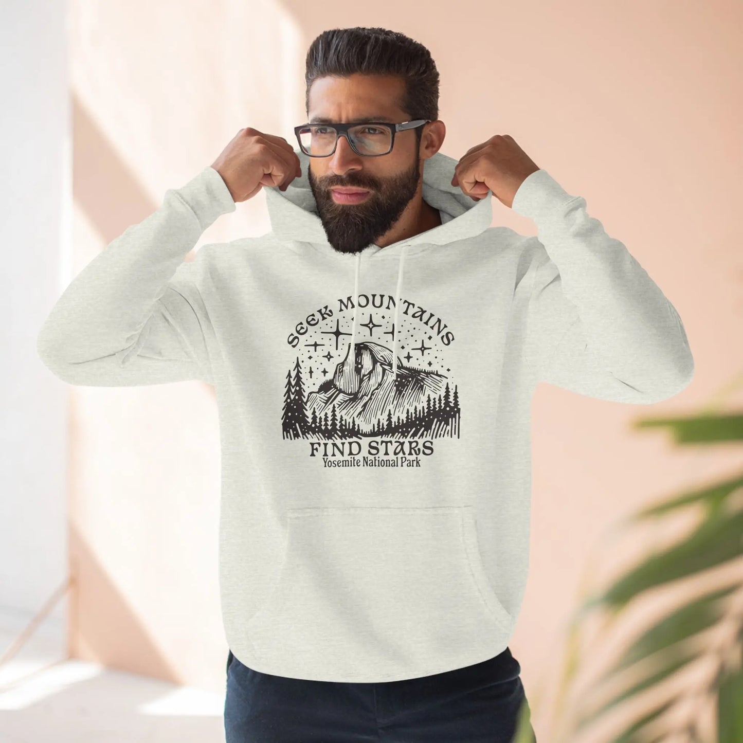 Seek Mountains Find Stars Yosemite National Park Fleece Hoodie - Park Service Apparel