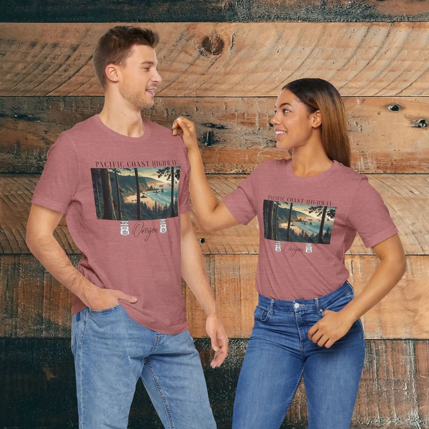 Oregon Coast Highway 101 Pacific Coast Highway Unisex Fit T-shirt PCH Tee - Park Service Apparel