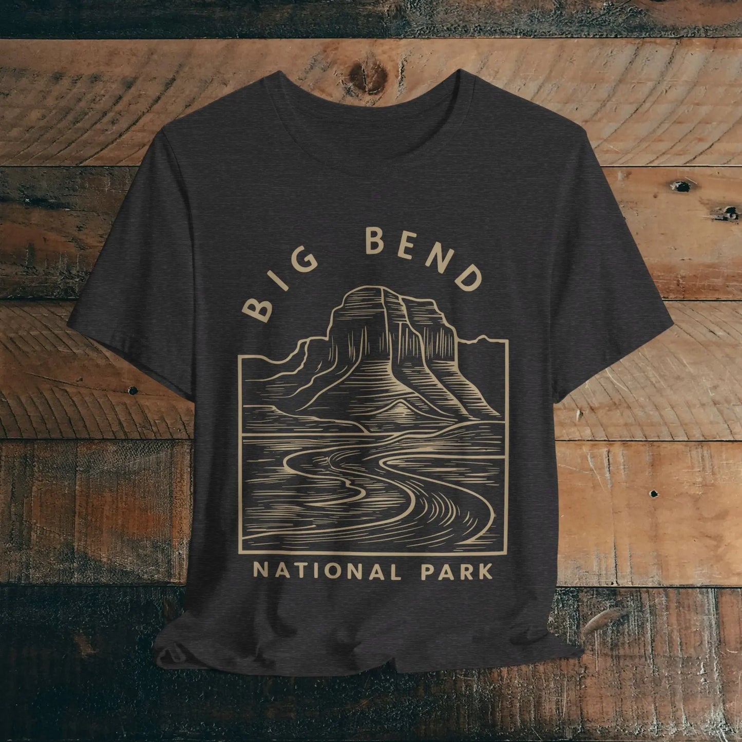 Big Bend National Park Unisex Fit Soft T-Shirt Curving River - Park Service Apparel