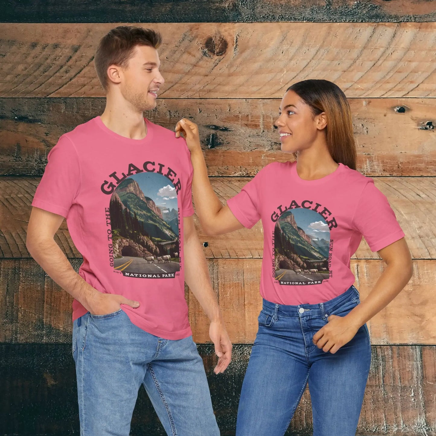 Glacier National Park Unisex Fit T-Shirt Going To The Sun Road Montana - Park Service Apparel