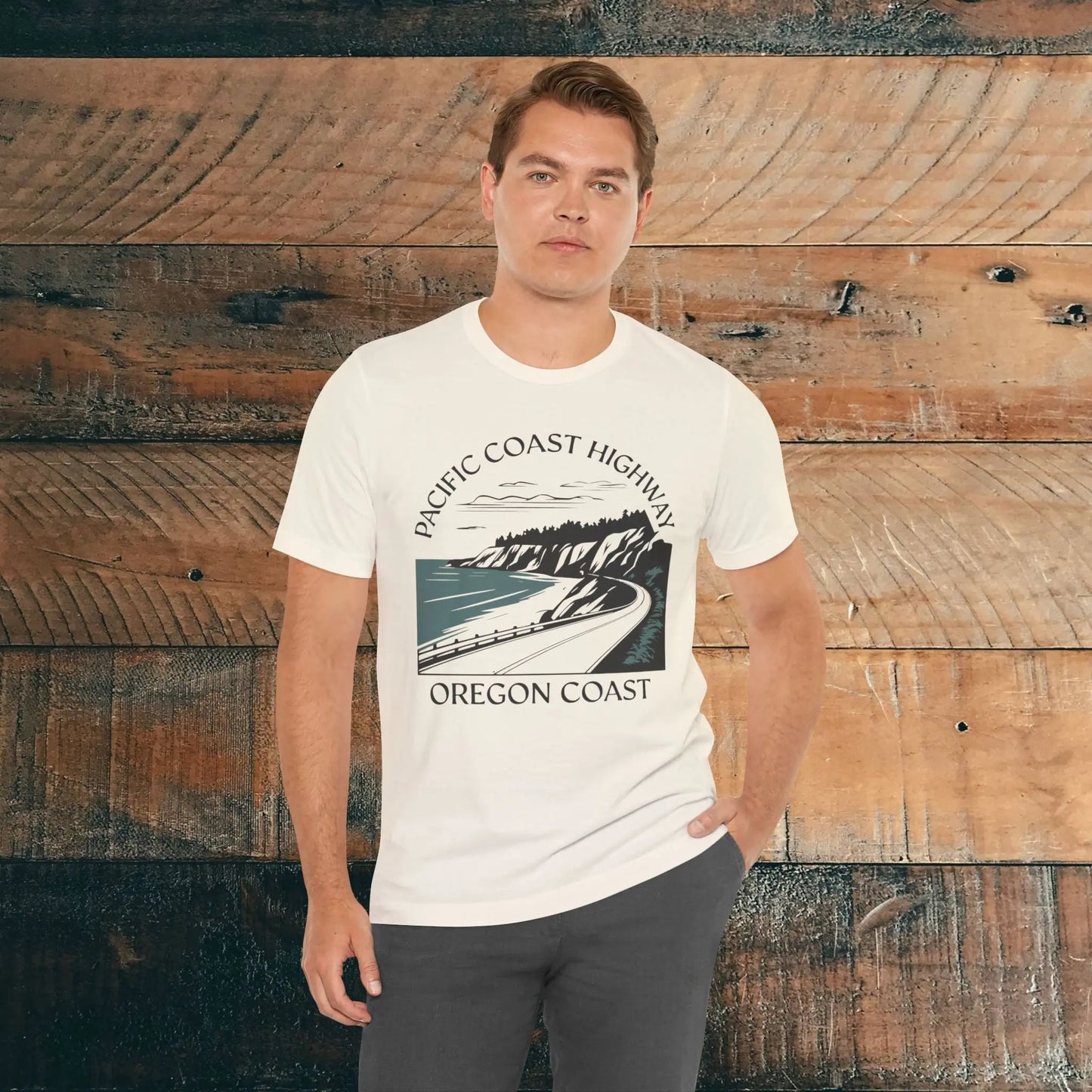 Oregon Pacific Coast Highway Unisex Fit Soft T-shirt PCH - Park Service Apparel