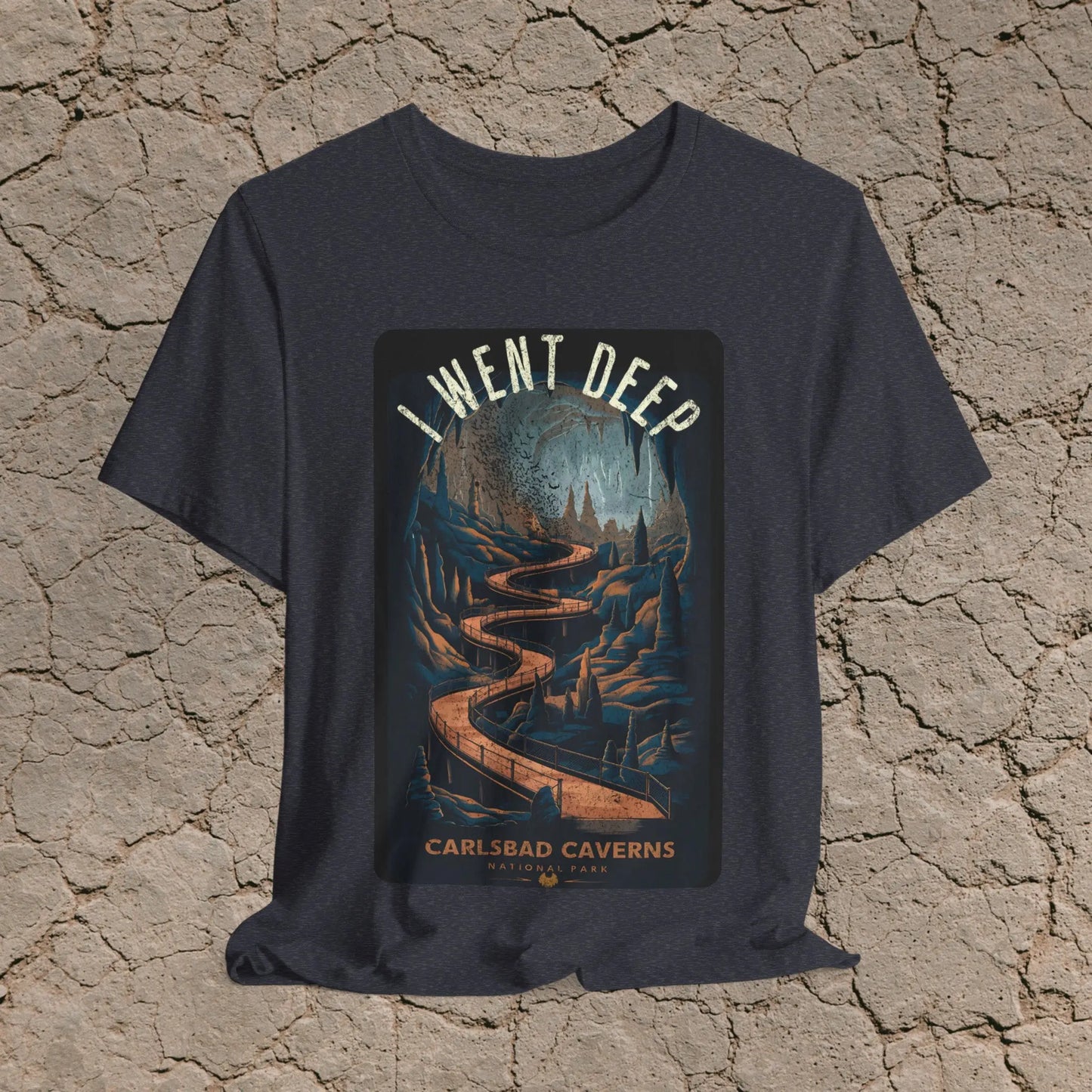 Carlsbad Caverns National Park Unisex T-shirt Soft Cotton Tee I Went Deep Cave - Park Service Apparel