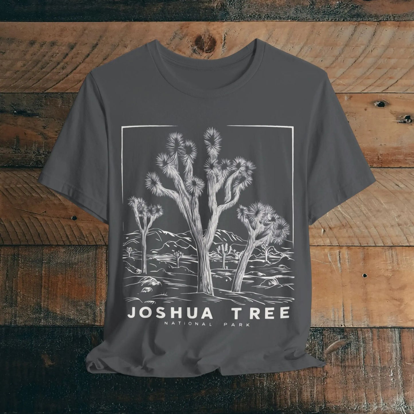 Joshua Tree National Park Unisex Fit Soft T-Shirt Desert Line Art - Park Service Apparel